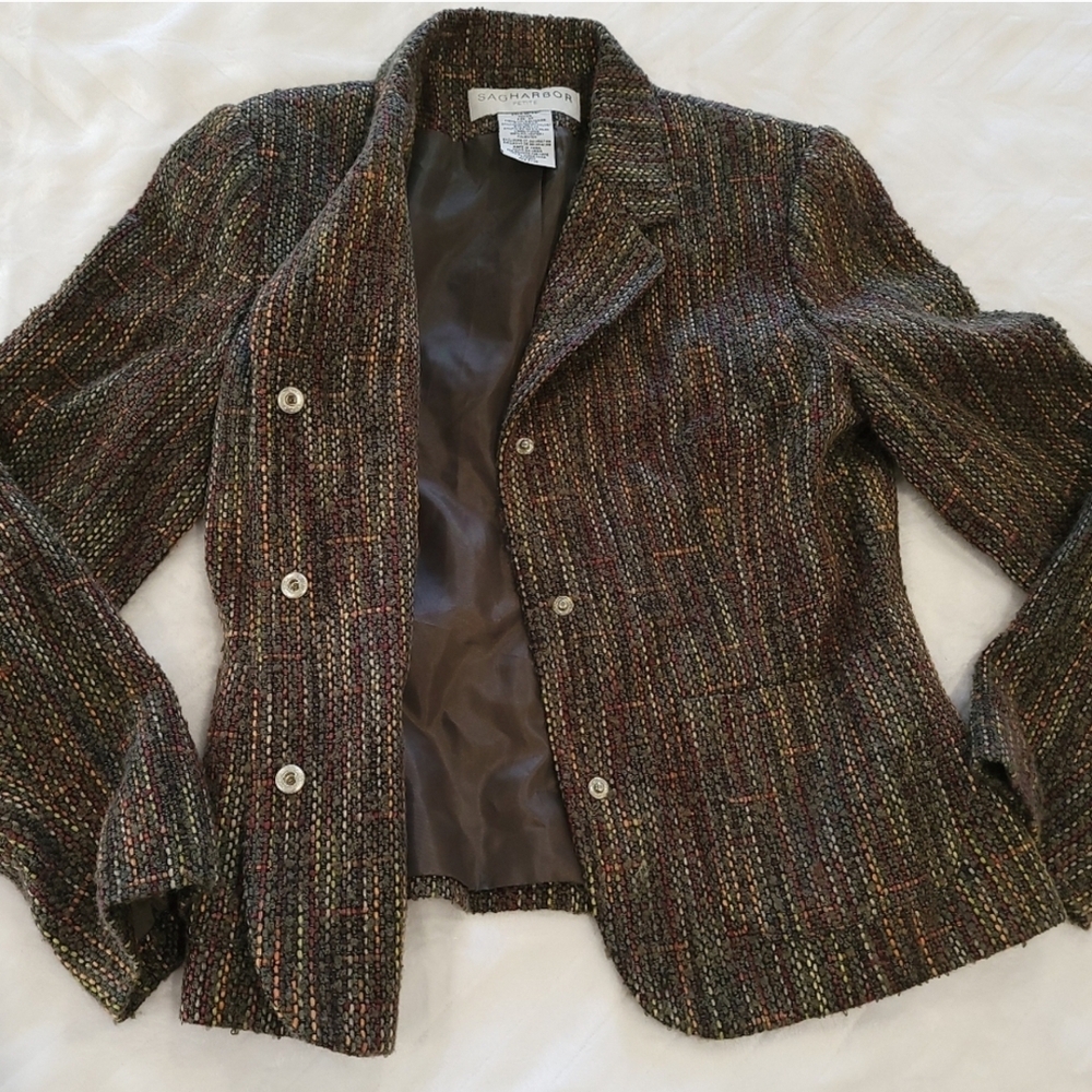 Women's Multicolor Tweed Jacket